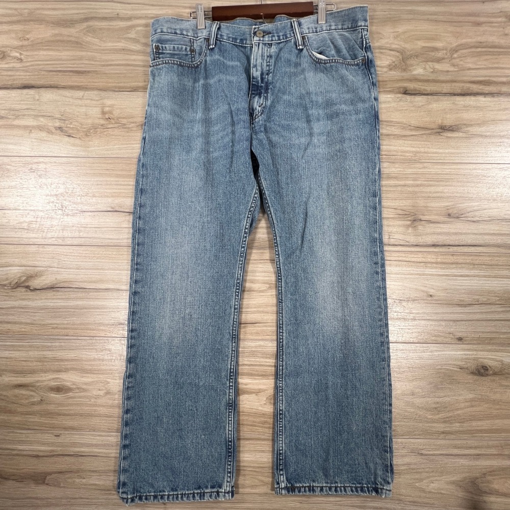 Levis 514 Straight Fit Mens Blue Denim Jeans Size 40x30 Medium Wash 00514-4177